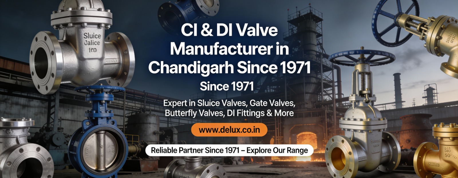 CI & DI Valve Manufacturer in Chandigarh Since 1971